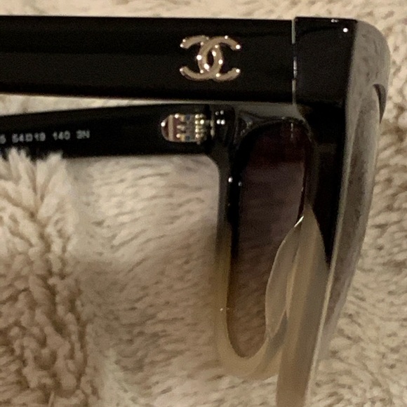 Chanel 5350 1557/S5 Black White Cateye Sunglasses main image 7